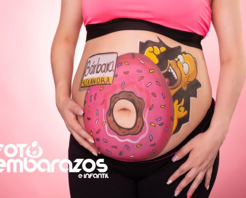 body paint para embarazadas