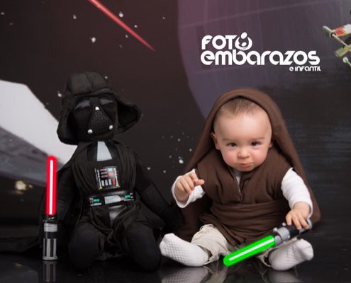 Fotografia de bebé jedi