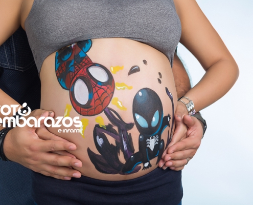 body paint para embarazadas